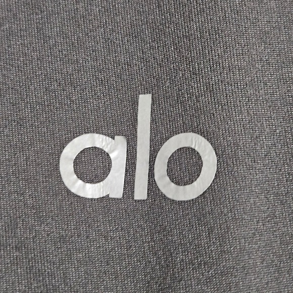 Alo Yoga Charcoal Gray High Rise Jogger Leggings Pockets Athleisure Workout XL - Picture 5 of 9